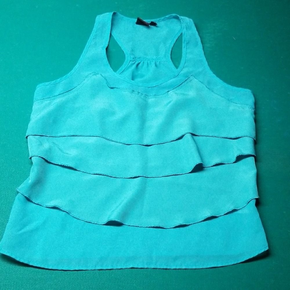 Chiffon racerback top
